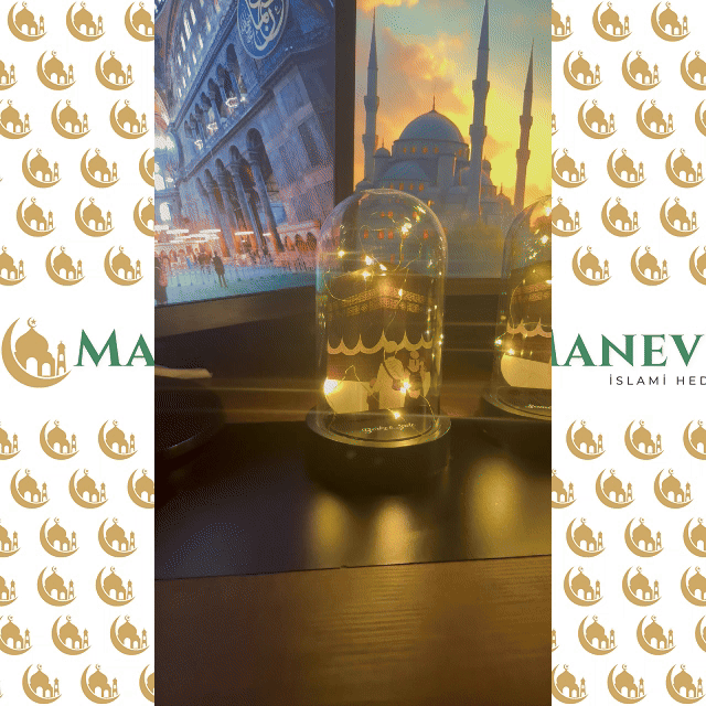 Kişiye Özel Işıklı Kâbe Fanus